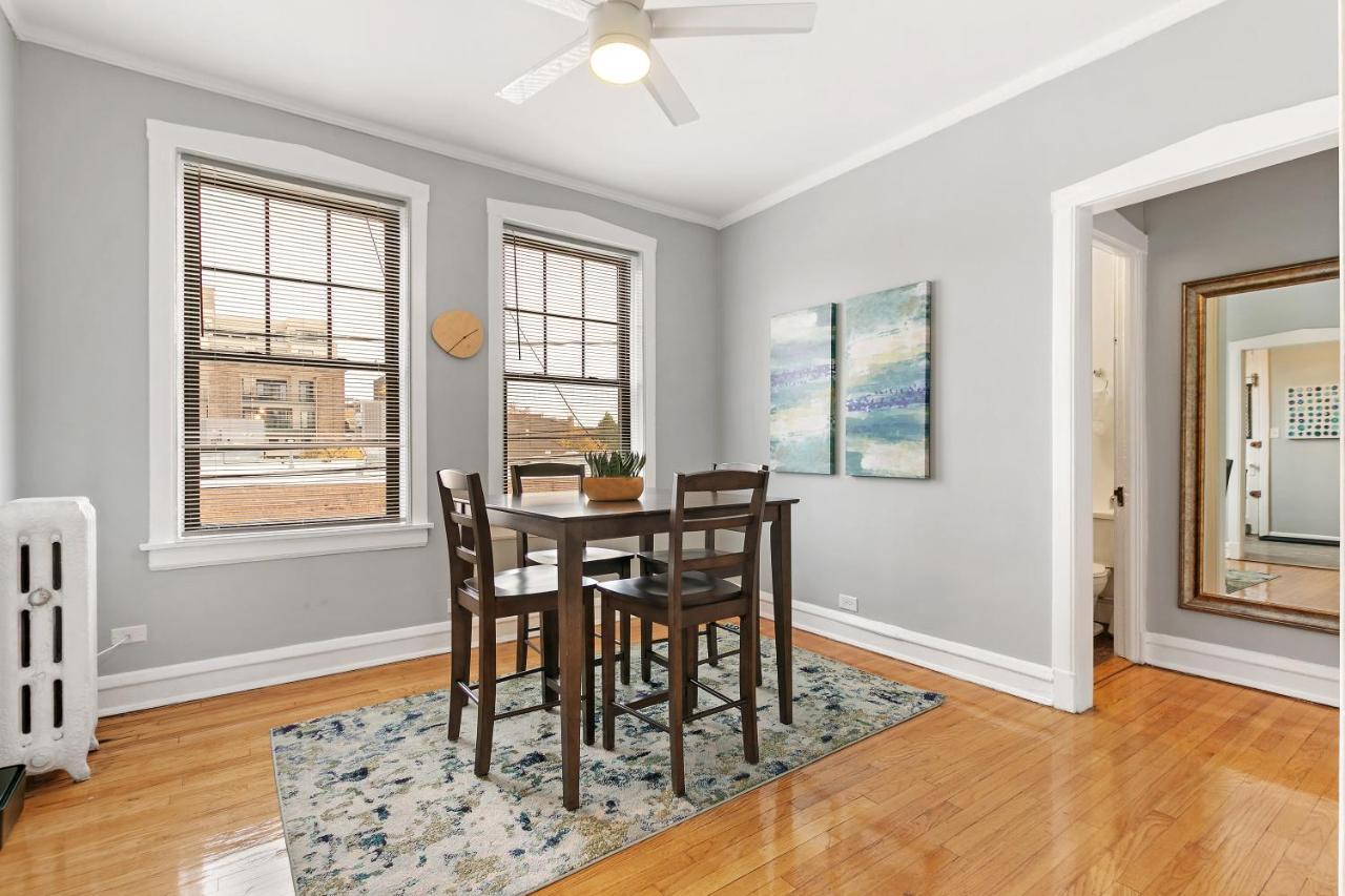 Bright Spacious Apt, Comfy King Bed, 5 Location Chicago Exterior foto