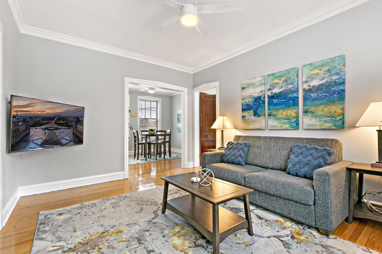 Bright Spacious Apt, Comfy King Bed, 5 Location Chicago Exterior foto